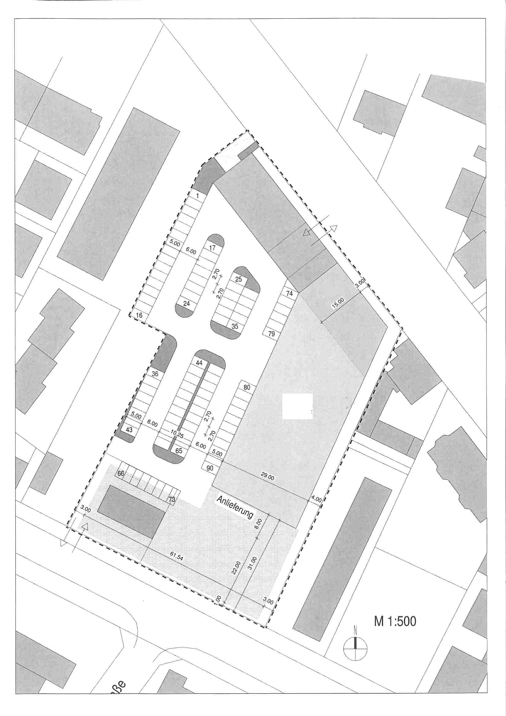 Projektierung eines Vollsortimentmarktes mit ca. 2.700 m²